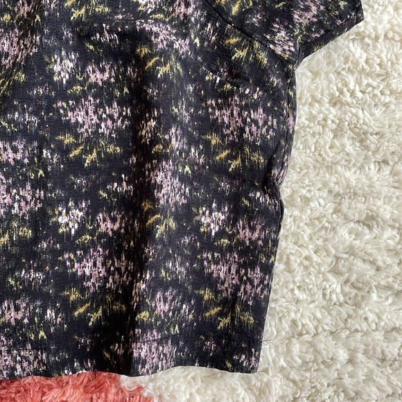 Madewell hopewell puff sleeve top blurred ikat - Picture 6 of 6